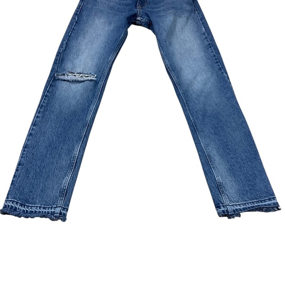 We The Free Free People Mid Rise Distressed Straight Leg Jeans Size 27 - Picture 4 of 13